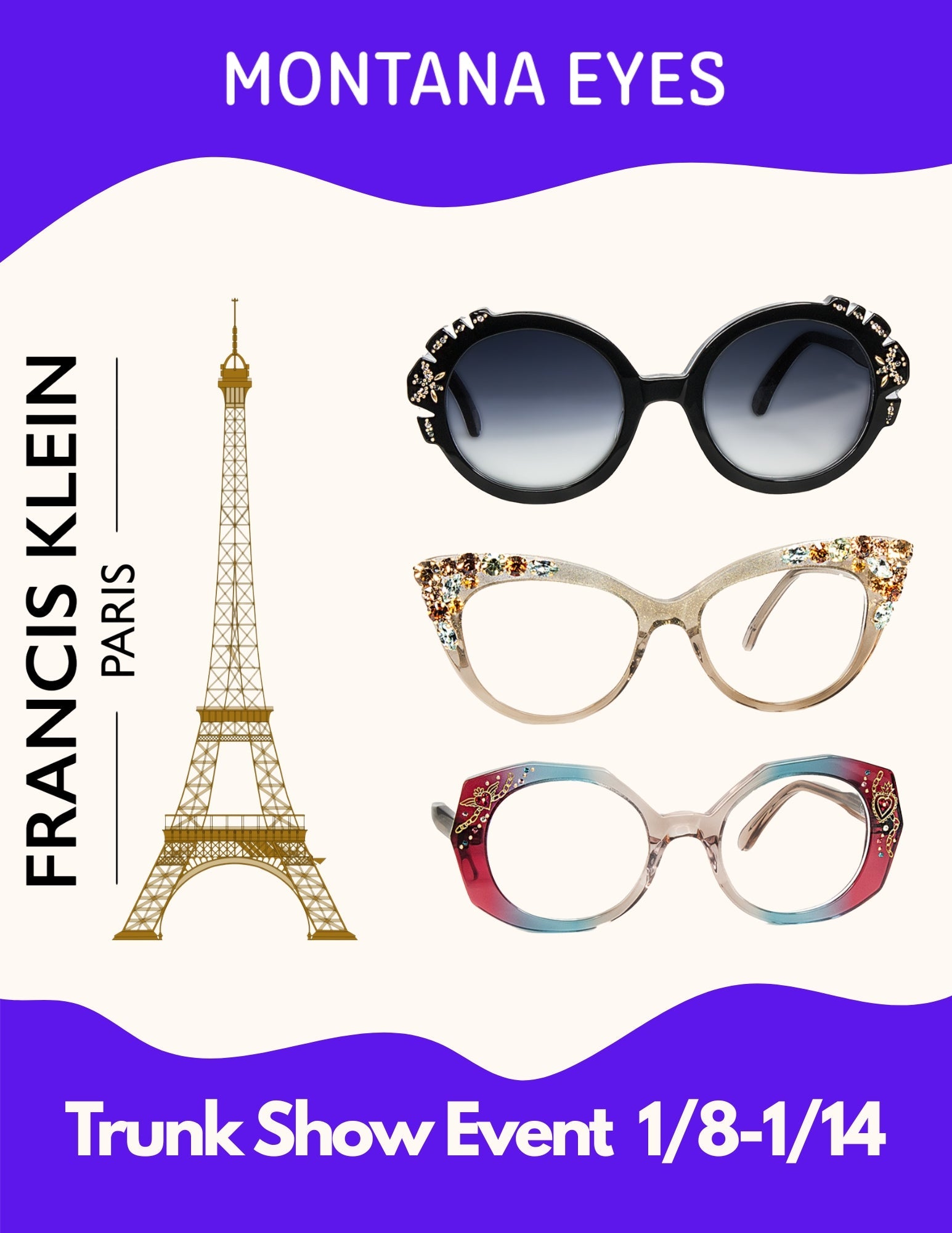 Francis Klein Trunk Show 1.8.26 to 1.14.26