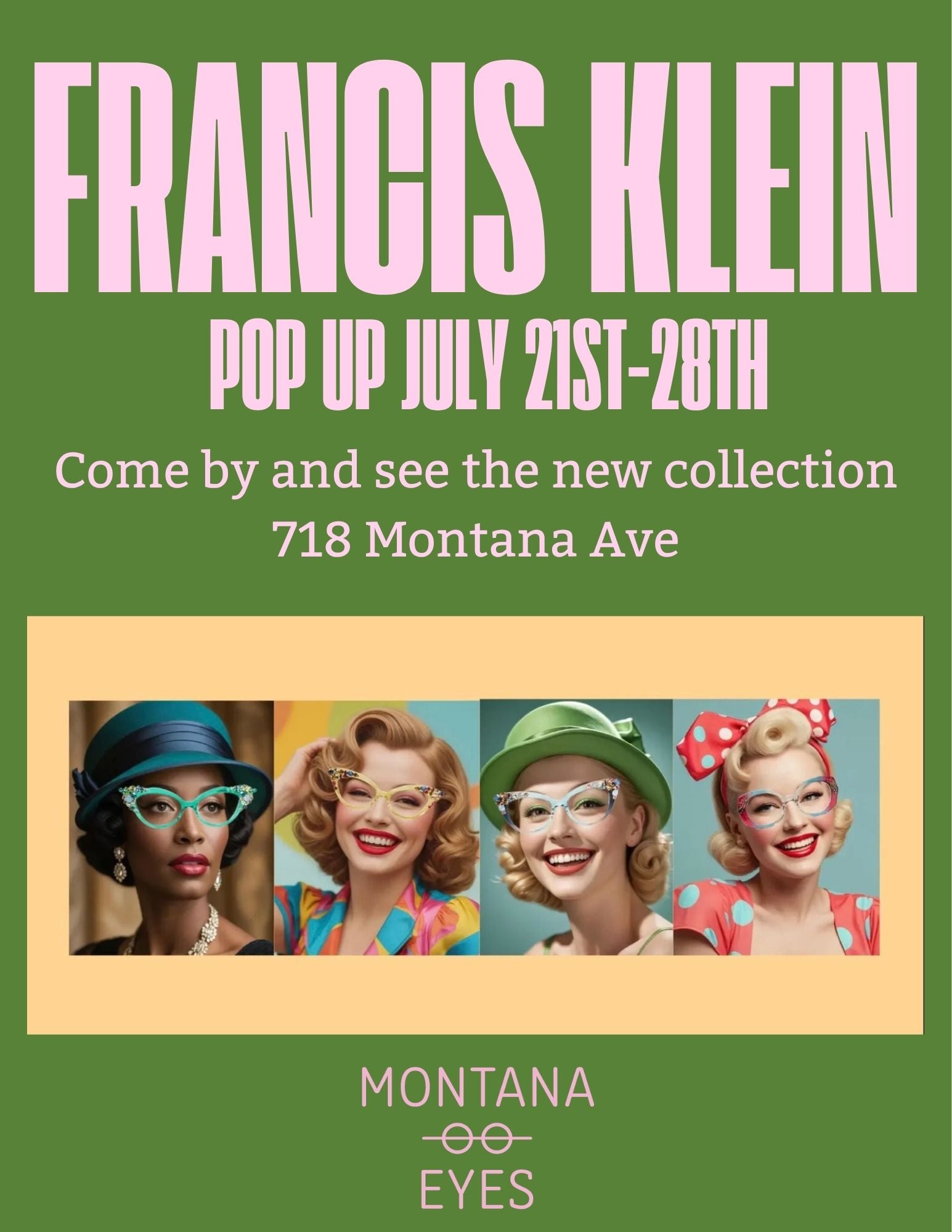 Francis Klein Pop Up July 21st-28th