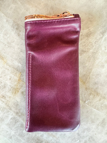 Plum Lamb Leather