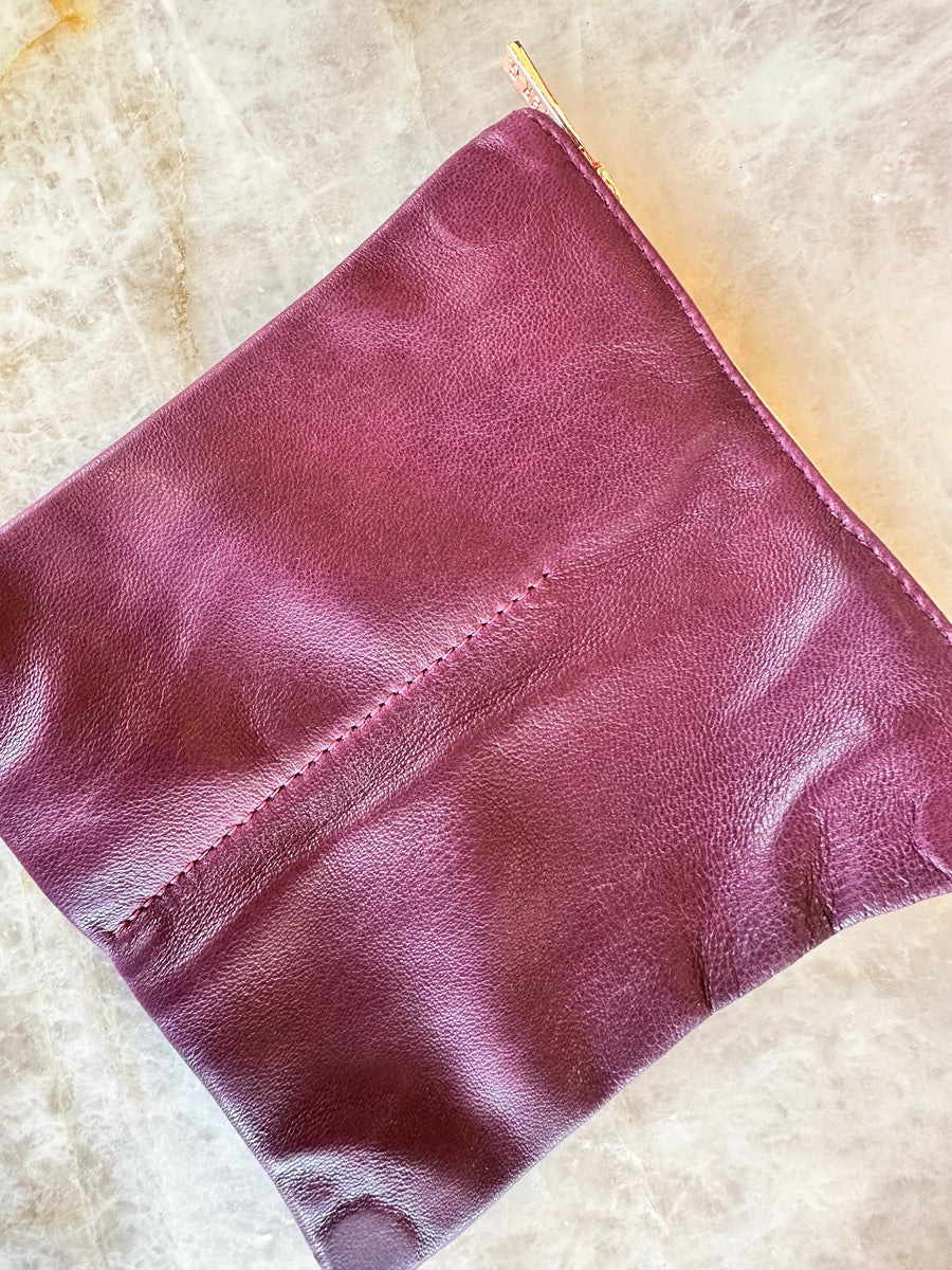 Plum Lamb Leather