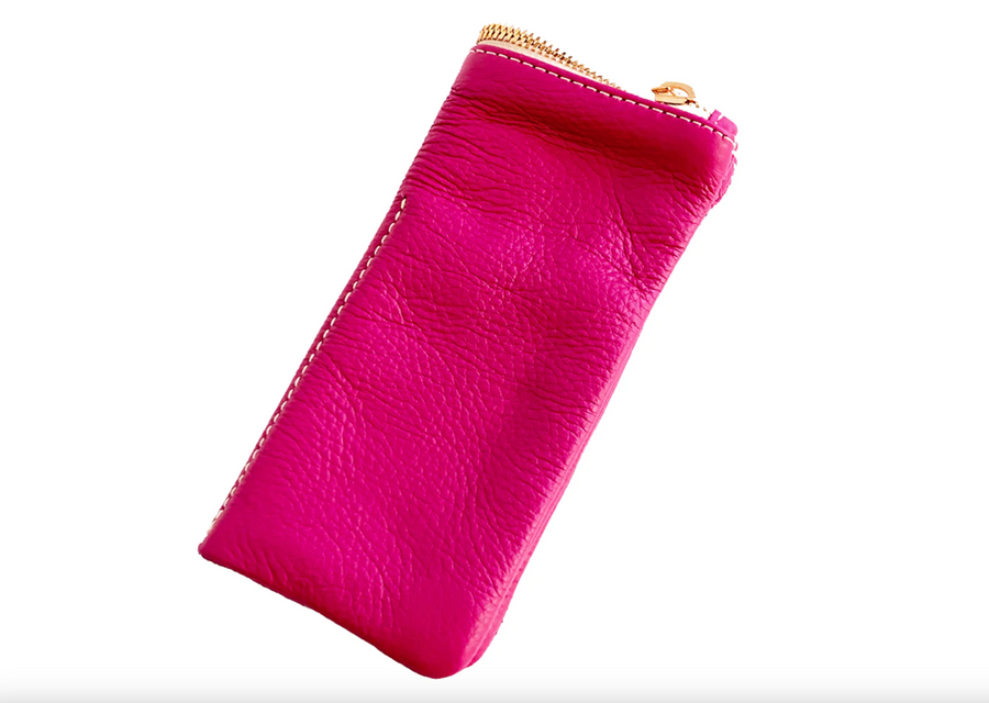 Fuchsia Pink Leather